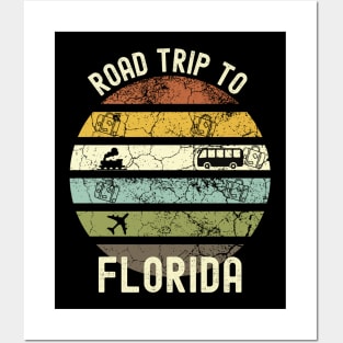 Road Trip To Florida, Family Trip To Florida, Holiday Trip to Florida, Family Reunion in Florida, Holidays in Florida, Vacation in Florida Posters and Art